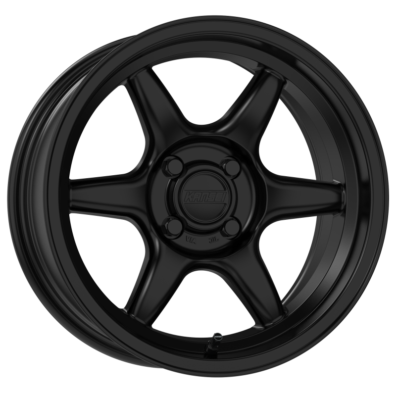 Kansei K11SB-158010-00 K11S Tandem 15x8in / 4x100 BP / 0mm Offset / 73.1mm Bore - Satin Black