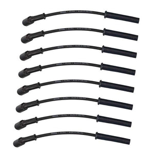 Moroso 99-13 GM LS/LQ 4.8/5.3/5.7/6.0/6.2L Ultra350 8mm Multi-Angle Boot Spark Plug Wire Set - Black