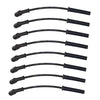 Moroso 99-13 GM LS/LQ 4.8/5.3/5.7/6.0/6.2L Ultra350 8mm Multi-Angle Boot Spark Plug Wire Set - Black