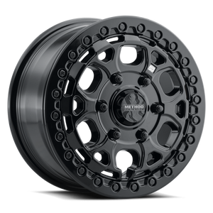 Method MR416 Beadlock 15x7 / 6x5.5 / 74mm Offset / 78.30mm Bore - Gloss Black Wheel