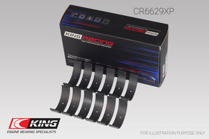 King CR6629XP.026 fits Mitsubishi 6G72 (Size 0.26) Connecting Rod Bearing Set