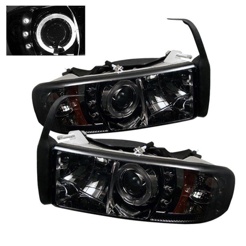 Spyder 5010100 fits Dodge 94-01 Ram 1500 94-02 Projector Headlights LED Halo LE