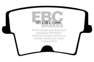 EBC DP21722/2 06-10 fits Chrysler 300 Limited 3.5 4WD Greenstuff Rear Brake Pads