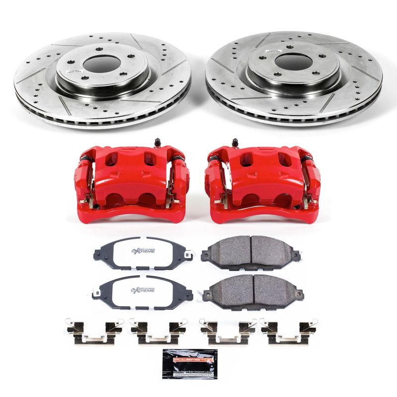 Power Stop KC6496 36 13 fits Nissan Pathfinder Front Z36 Truck & Tow Kit w/Cals