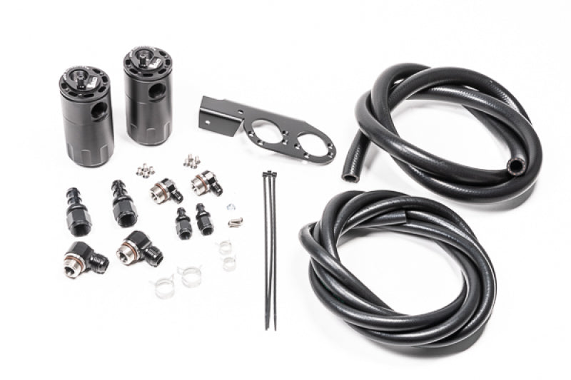 Radium Engineering 20-0729-FL Dual Catch Can Kit fits Nissan Z33 V35 VQ35DE/HR F