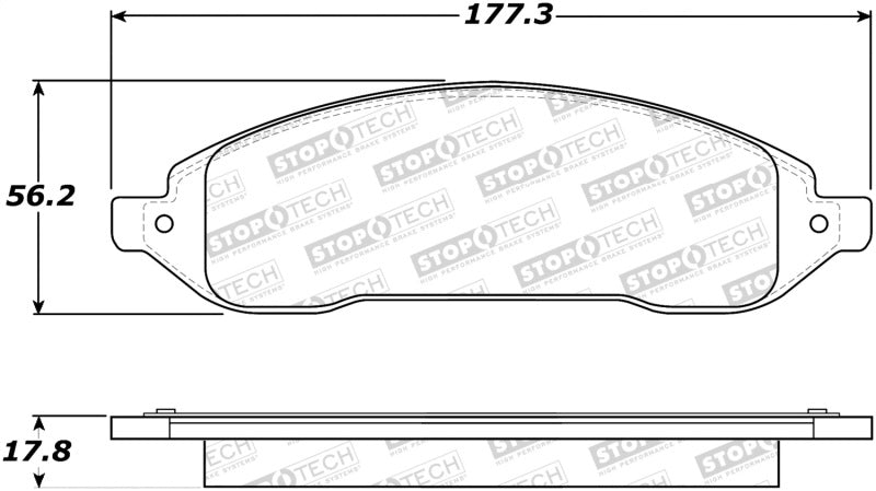 Stoptech 308.1022 Street Brake Pads