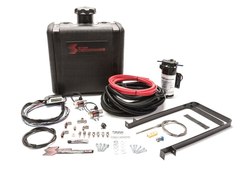 Snow Performance SNO-560 Stg 3 Boost Cooler Water Injection Kit Pusher (Hi-Temp Tubing and Quick-Fittings)