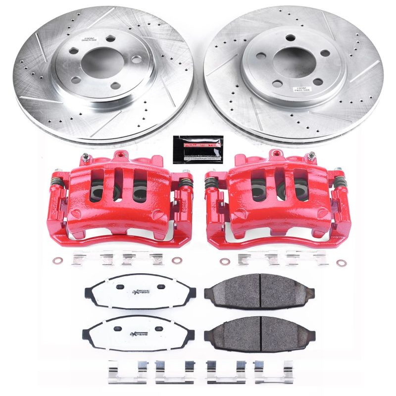Power Stop KC1364-26 03-04 Mercury Marauder Front Z26 Street Kit w/Cals