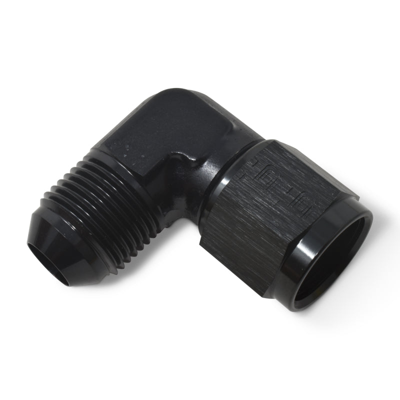 Russell 614807 Performance -8 AN 90 Degree Male AN to Female AN Fitting (Black)