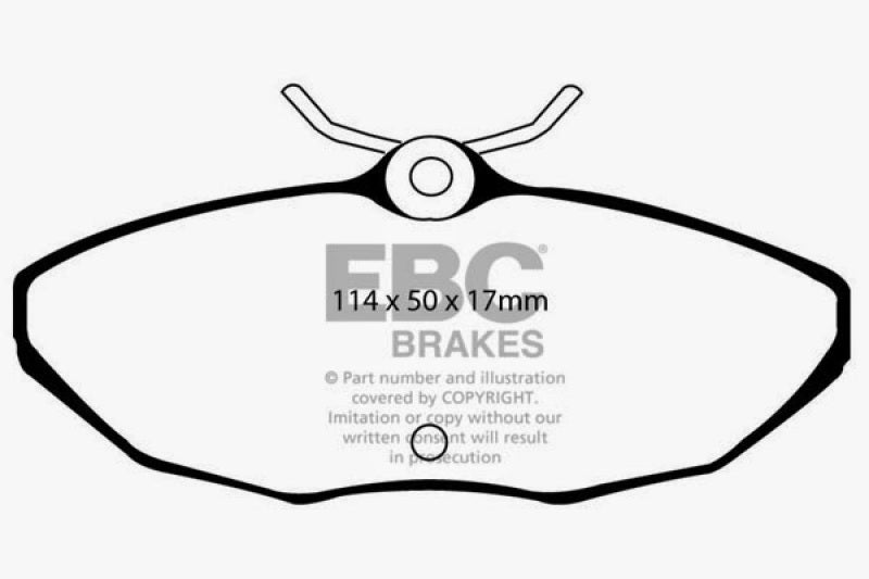 EBC DP21221 fits Ford 01-05 Thunderbird 3.9 Greenstuff Rear Brake Pads