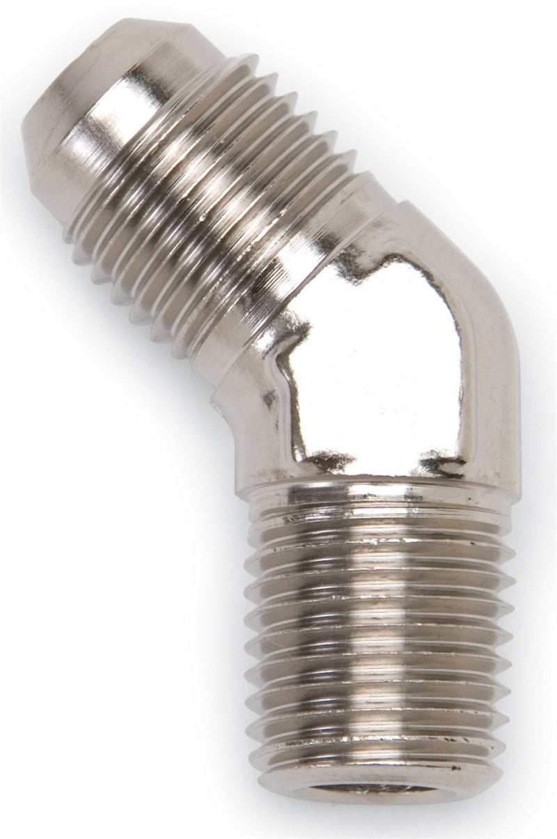 Russell 660961 Performance -8 AN to 3/8in NPT 45 Degree Flare to Pipe Adapter