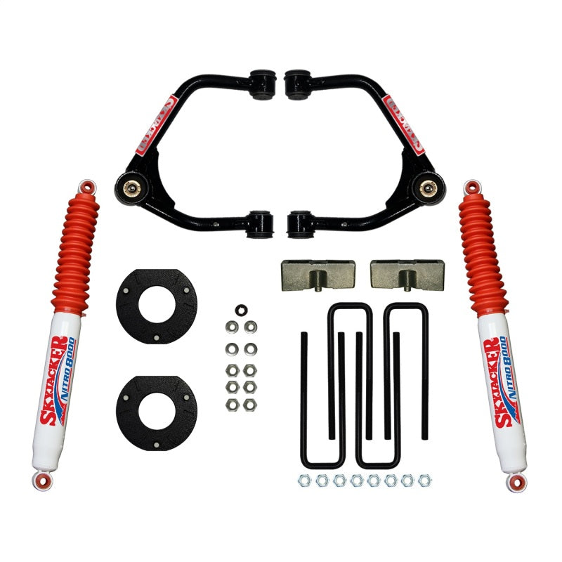 Skyjacker C19350PN Suspension 3.5in Lift Kit Rear Nitro 8000 Shocks fits GMC 19-21 Sierra 1500(Crew Cab Short Bed)