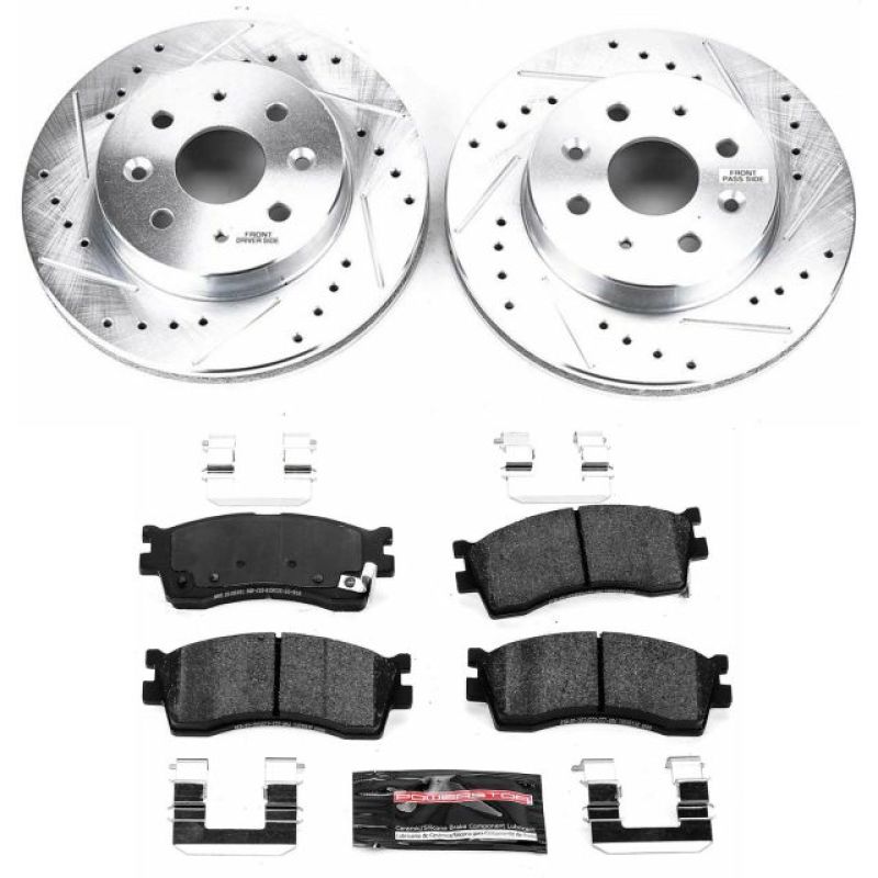 PowerStop K5902 fits Kia 03-05 Rio Front Z23 Evolution Sport Brake Kit