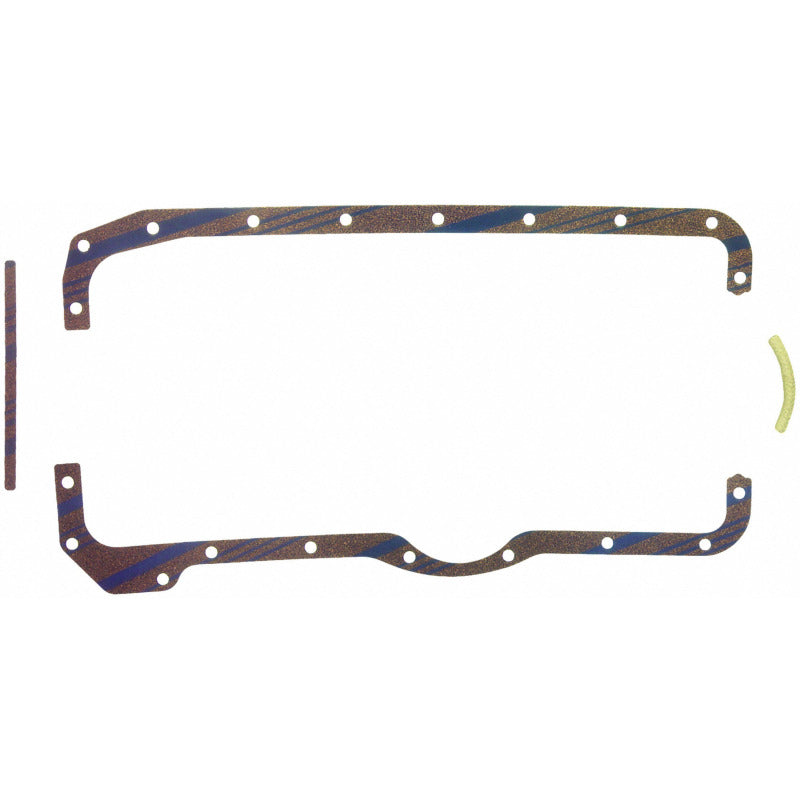 Fel-Pro OS30912C1 OS 30912 C-1 Engine Oil Pan Gasket Set Blue Stripe cork-rubber