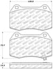 Stoptech 309.096 Performance 02-07 350z/G35 w/ Brembo Front Brake Pads