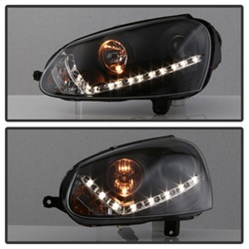 SPYDER 5017529 Volkswagen GTI 06-09/Jetta 06-09 Xenon/HID Model Only - DRL Black