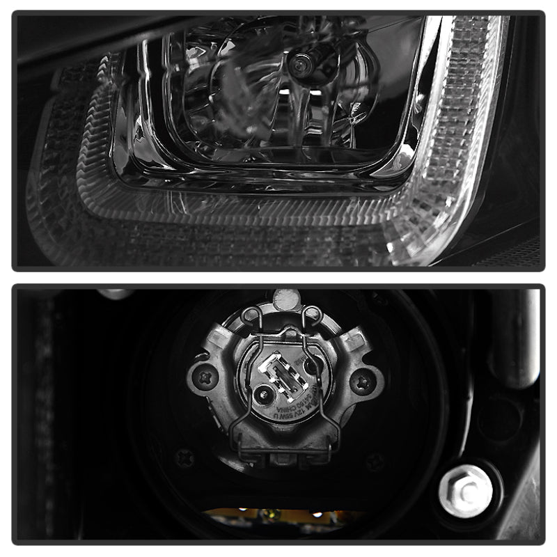 Spyder 5080578 fits Volkswagen 14-16 Golf VII Projector Headlights DRL LED Blk