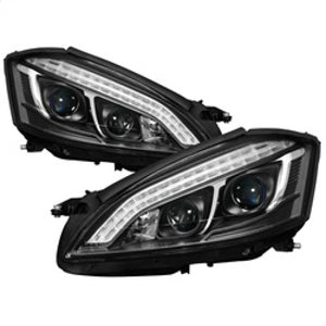 Spyder 5083890 fits Mercedes W221 S Class Headlights - HID Model Only - Black P