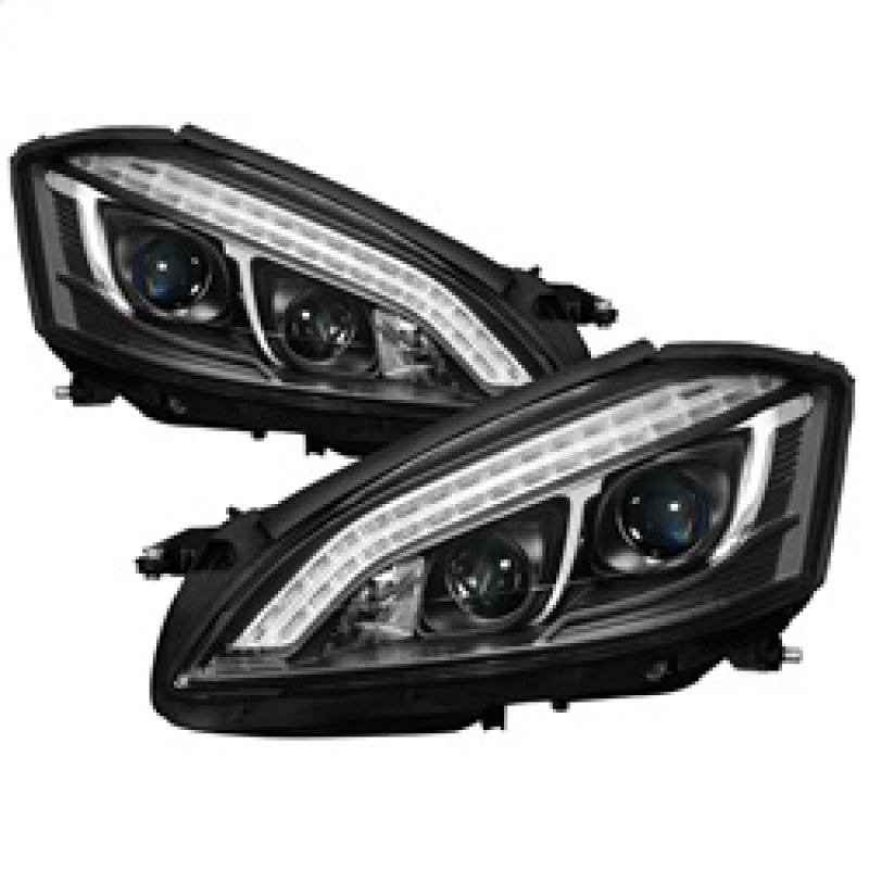 Spyder 5083890 fits Mercedes W221 S Class Headlights - HID Model Only - Black P
