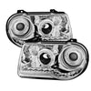 9027741 Xtune fits Chrysler 05-10 300C ( Not 300 ) Halo Projector Headlights C