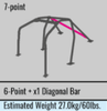 Cusco 567 290 W ASN Roll Cage Steel Dash Thru Full Weld In STI GRB/GVB (Call fo