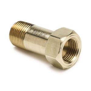 AutoMeter 2271 AutoMeter Fitting Adapter 3/8in. NPT Male Extension Brass For Mech. Temp. Gauge