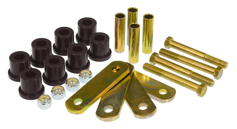 Prothane 6-1054-BL fits Ford 64-73 Mustang Rear HD Shackle Kit - Black