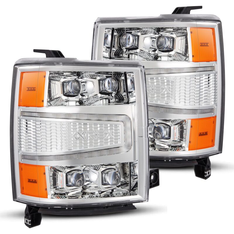 AlphaRex 880240 04-15 fits Chevy 1500HD NOVA-Series LED Proj Headlights Chrom
