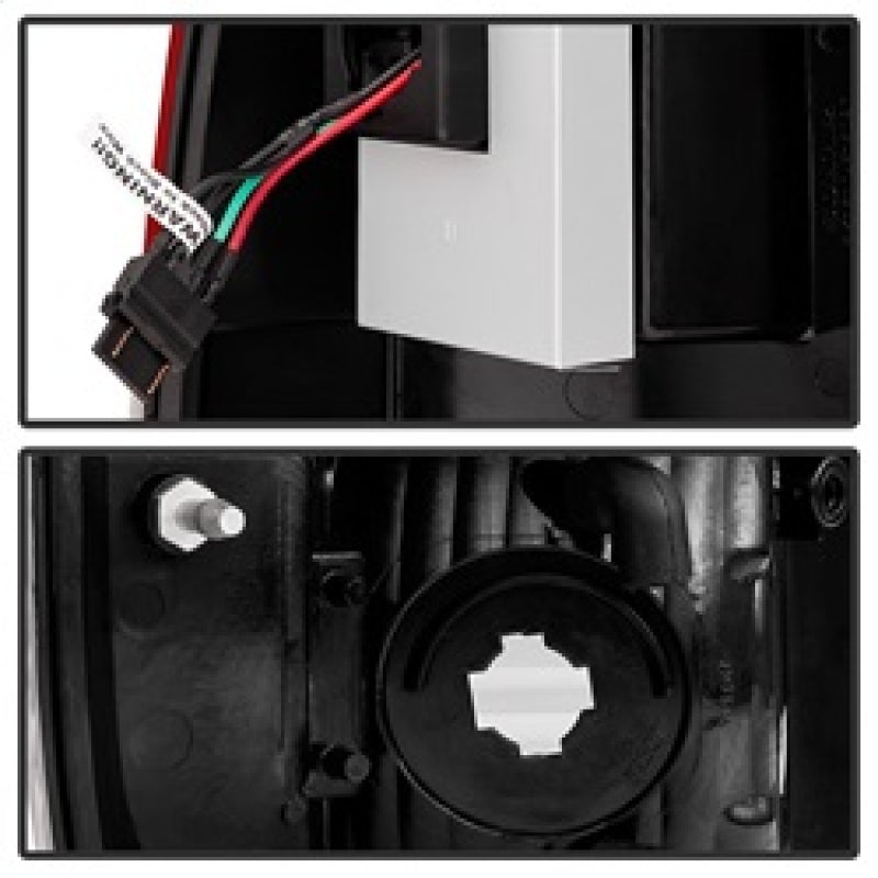 Spyder 5029195 fits Ford 08-15 Super Duty Version 2 LED Tail Lights Red Clear A
