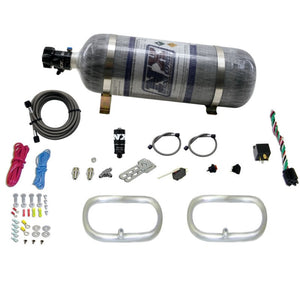 Nitrous Express 22200-12 Dual Ntercooler Ring System (2 - 6 x 6 Rings) w/Composi