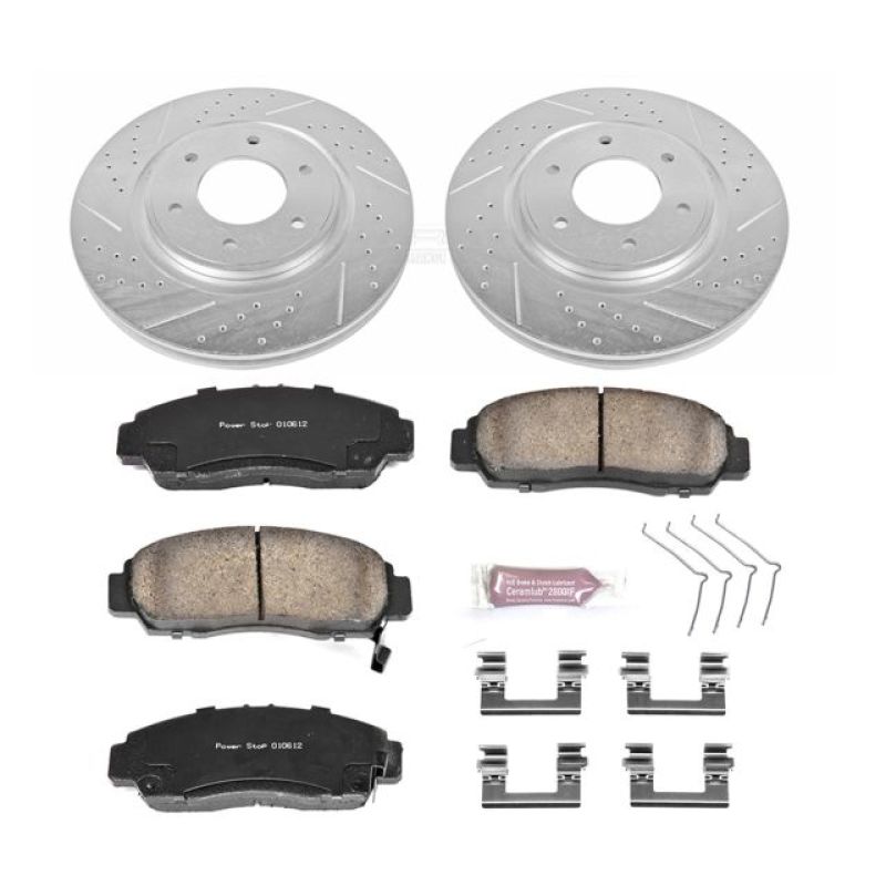 PowerStop K5821 fits Nissan 12-15 Armada Front Z23 Evolution Sport Brake Kit