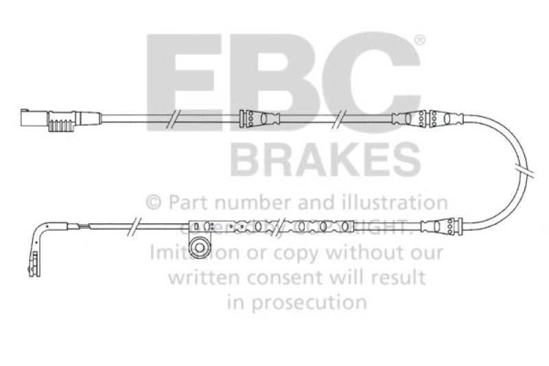 EBC EFA151 fits Land Rover 05 2006-20 Range Rover Sport 4.4L Front Wear Leads