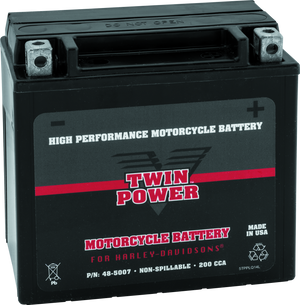 Twin Power YTX-14L fits  High Performance Battery Replaces H-D 65958-04 Made in