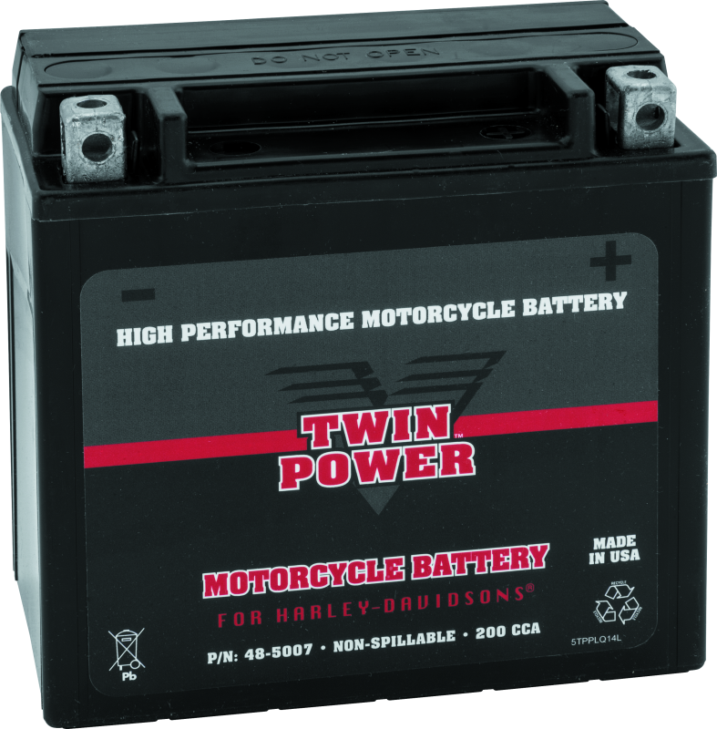 Twin Power YTX-14L fits  High Performance Battery Replaces H-D 65958-04 Made in