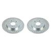 PowerStop fits Hyundai 19-20 Santa Fe Rear Evolution Drilled & Slotted Rotors -