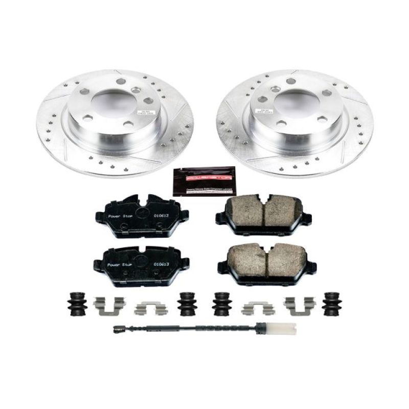 PowerStop fits Mini 11-16 Cooper Countryman Rear Z23 Evolution Sport Brake Kit