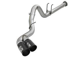 AFE 49-43102-B XD 4in SS DPF-Back Exhaust 17-18 FOrd Diesel Trucks V8-6.7L (td)