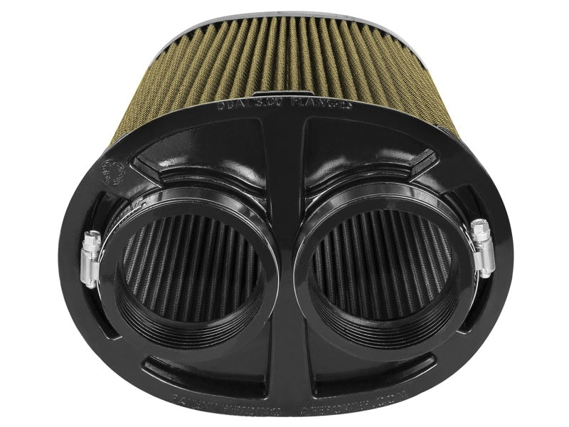 AFE 72-91115 um Intake Rep Air Filter w/PG7 Media-3in F (Dual) x (8.25x6.25)in