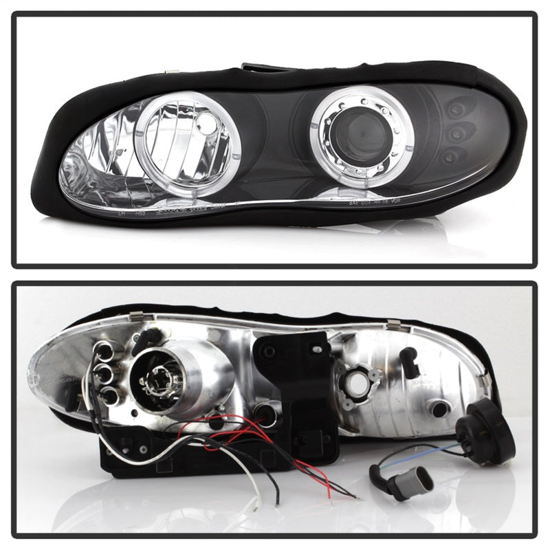 Spyder 5009234 fits Chevy 98-02 Camaro Projector Headlights LED Halo LED Blk -