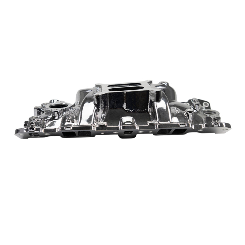 Edelbrock 2701-CP fits SBC Performer EPS Manifold - Chrome Plasma Coated
