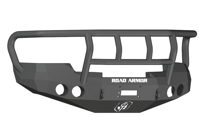 Road Armor 37602B 08-13 fits GMC 1500 Stealth Front Winch Bumper w/fits Titan II Guard - Tex Blk