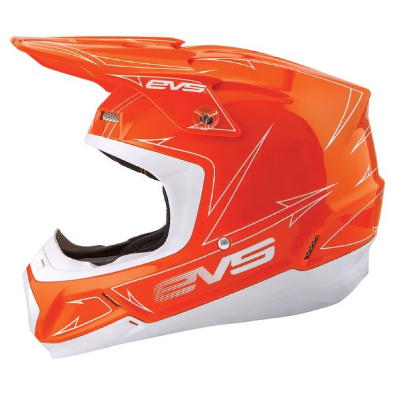 EVS H16T5P-OW-XS T5 Pinner Helmet Orange/White - XS