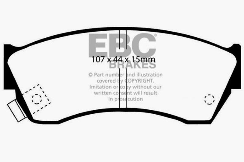 EBC DP2762 fits Chevrolet 97-01 Metro 1.3 Greenstuff Front Brake Pads