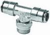 Firestone 3273 Male .25in. x 1.4in. x .25in. Branch Swivel Nickel Tee Air Fitting - 25 Pack (WR17603273)