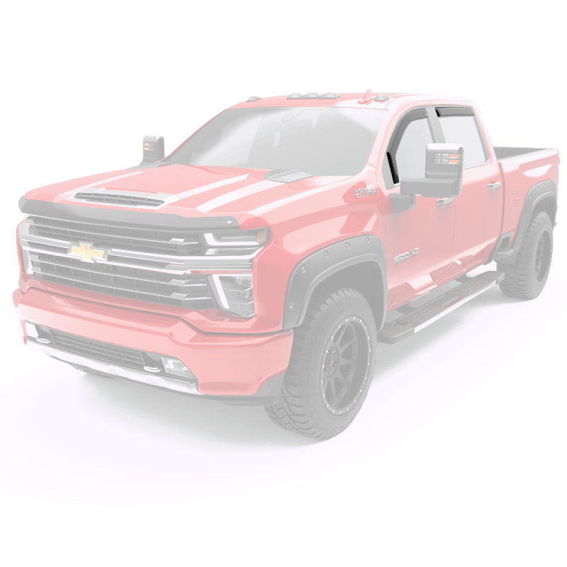 EGR 571651 2019 fits Chevy 1500 Crew Cab In-Channel Window Visors - Dark Smoke