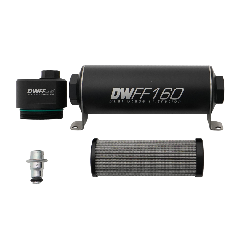 DeatschWerks 8-FFR-160-010K DWFFR-X 160mm Billet Fuel Filter Regulator - 10 Micron