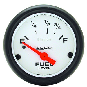 AutoMeter 5814 Autometer Phantom Fuel Level 2 5/8in 0 ohm to 90 ohm Electric Gauge