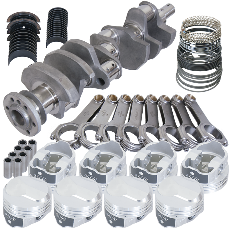 Eagle 11325100 fits Chevy 454 4.000in Crank 6.135in H-Beam 38cc Dome 4.350in Pistons Rotating Assembly