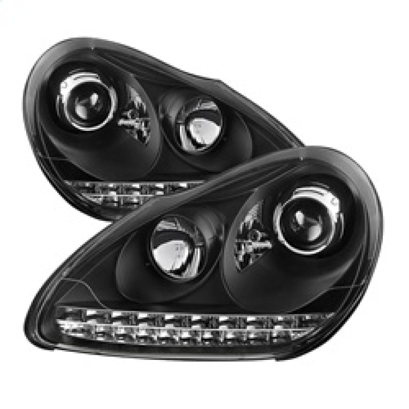 Spyder 5080967 fits Porsche 03-06 Cayenne Projector Xenon/HID Model- DRL LED Bl