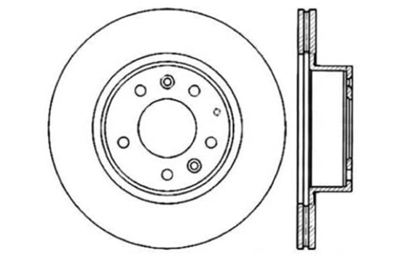 Stoptech 127.45051L Slotted & Drilled Sport Brake Rotor